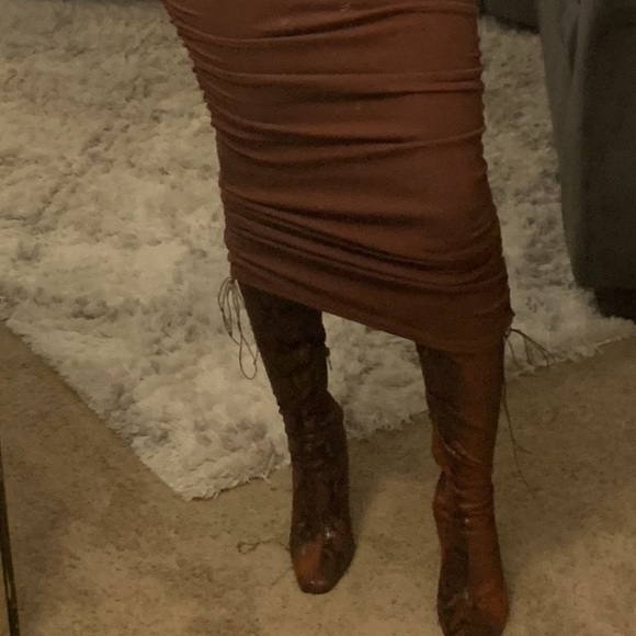 Brand new Simmi snakeskin thigh high boots - Picture 4 of 5